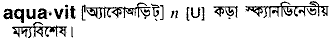 aquavit
meaning in bengali