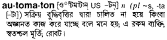 automaton
meaning in bengali