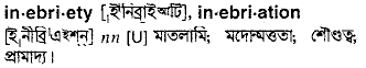 inebriety
meaning in bengali