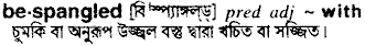 bespangled
meaning in bengali