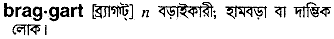 braggart
meaning in bengali