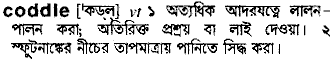 coddle
meaning in bengali