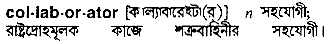 collaborator
meaning in bengali