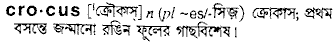 crocus
meaning in bengali