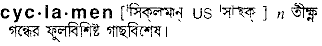 cyclamen
meaning in bengali
