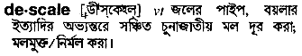 descale
meaning in bengali
