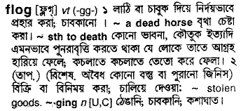 flog
meaning in bengali