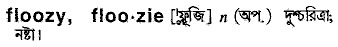 floozy
meaning in bengali