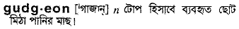 gudgeon
meaning in bengali