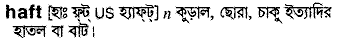 haft
meaning in bengali
