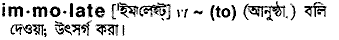 Immolate meaning in bengali