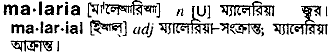malaria
meaning in bengali