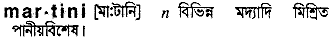 martini
meaning in bengali