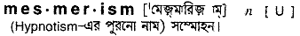 mesmerism
meaning in bengali