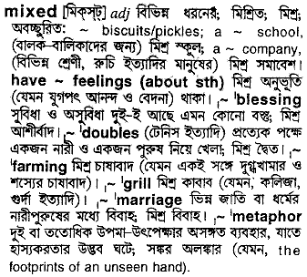 mixed
meaning in bengali