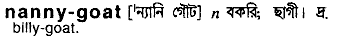 Nanny Goat meaning in bengali