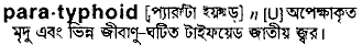 paratyphoid
meaning in bengali