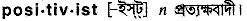positivist
meaning in bengali