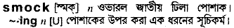 smock
meaning in bengali