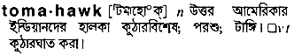 tomahawk
meaning in bengali