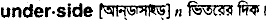 underside
meaning in bengali