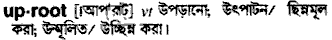 uproot
meaning in bengali