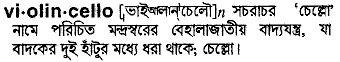 violincello
meaning in bengali