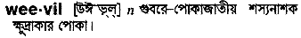 weevil
meaning in bengali